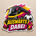 Fußball Sticker – Auswärts dabei