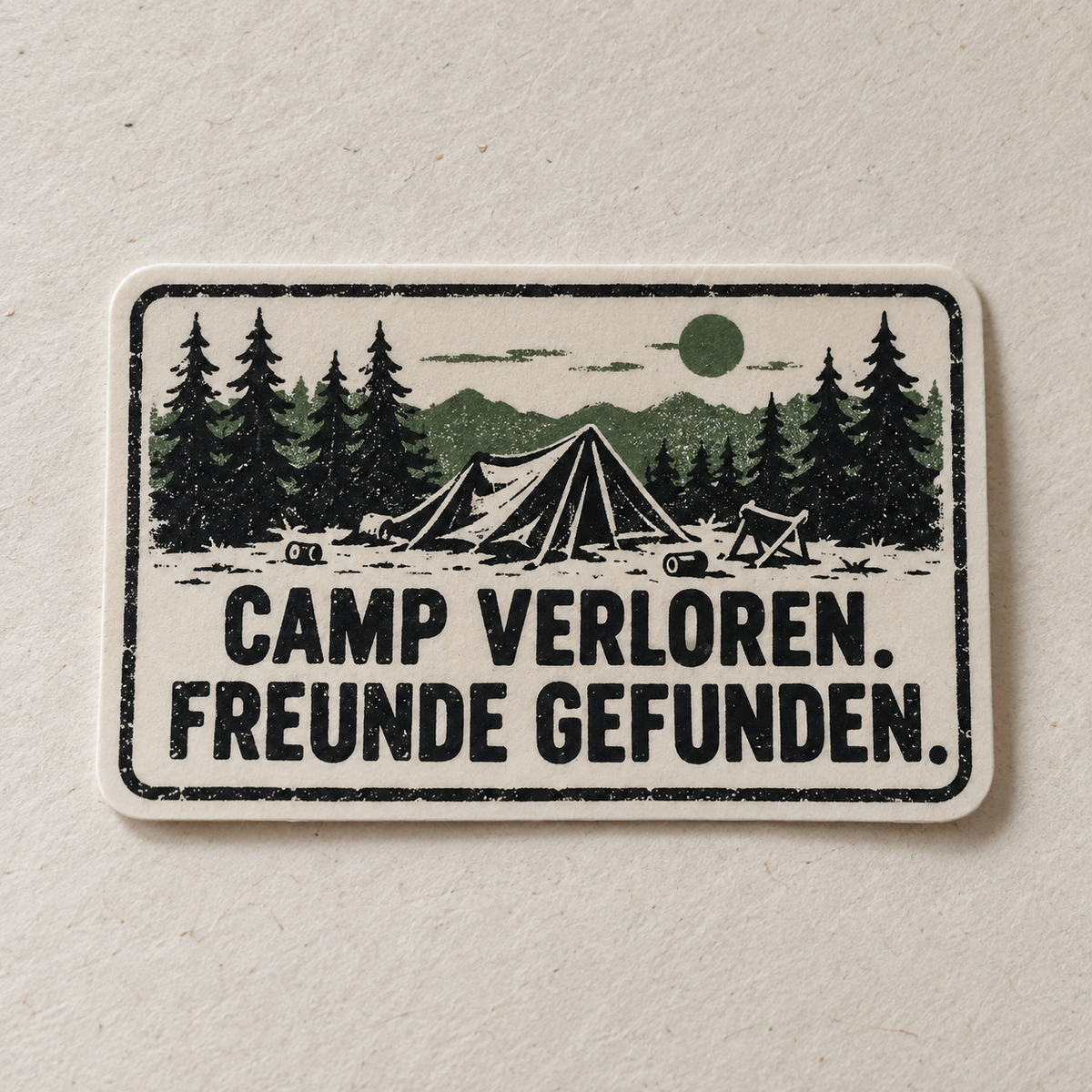 Camp verloren Freunde gefunden als realistischer Einzelsticker
