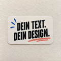Individuell gestaltbarer Sticker als realistisches Einzelmotiv