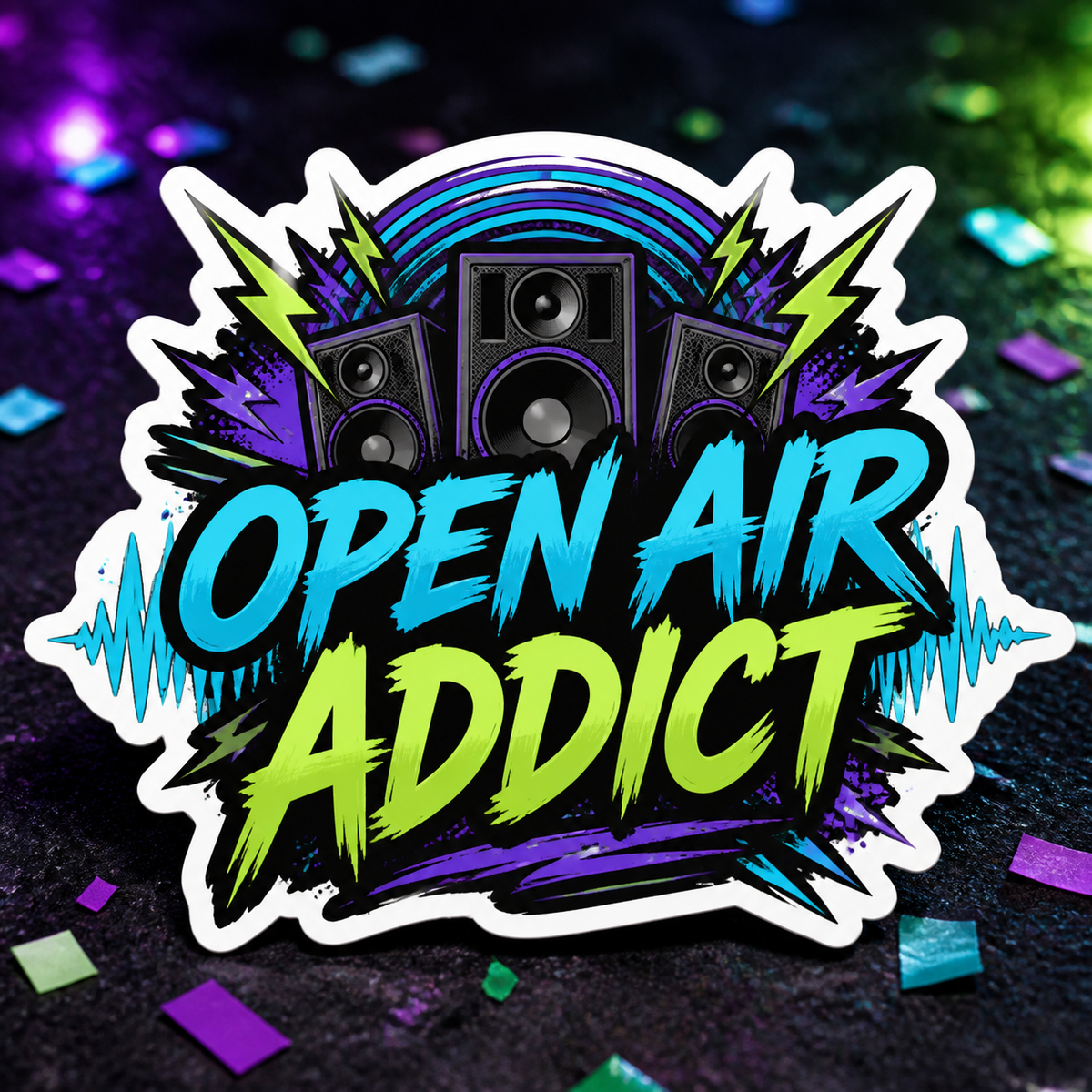 Festival Sticker – Open Air Addict
