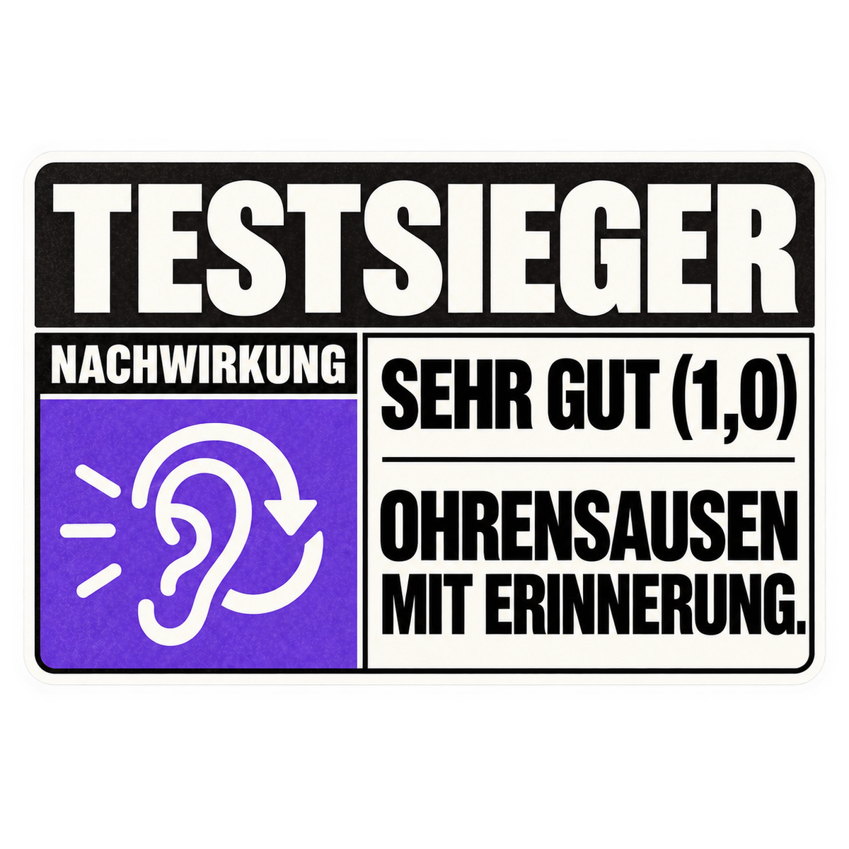 Festival Testverlierer – Ohrensausen mit Erinnerung