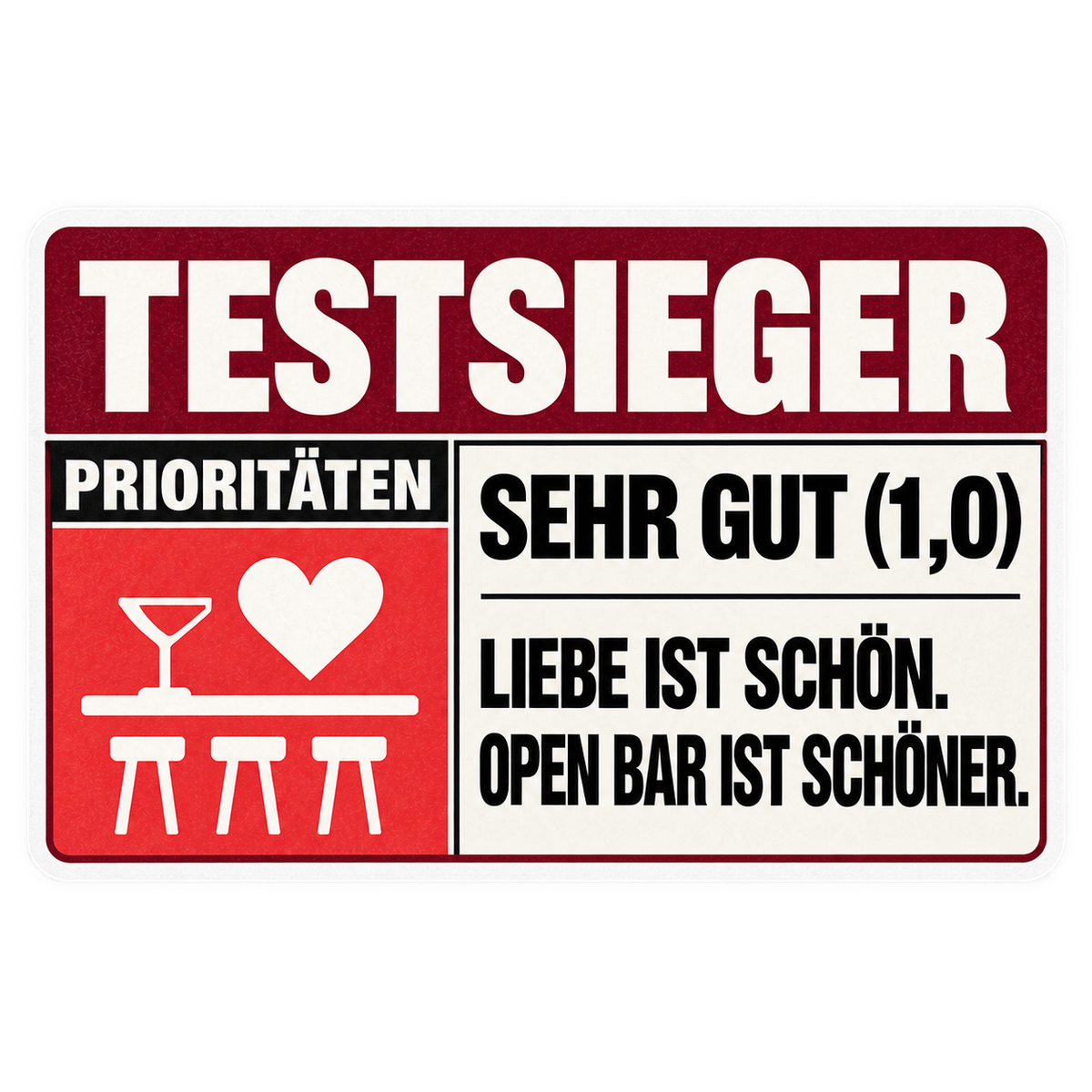 JGA Testsieger – Liebe ist schön, Open Bar ist schöner