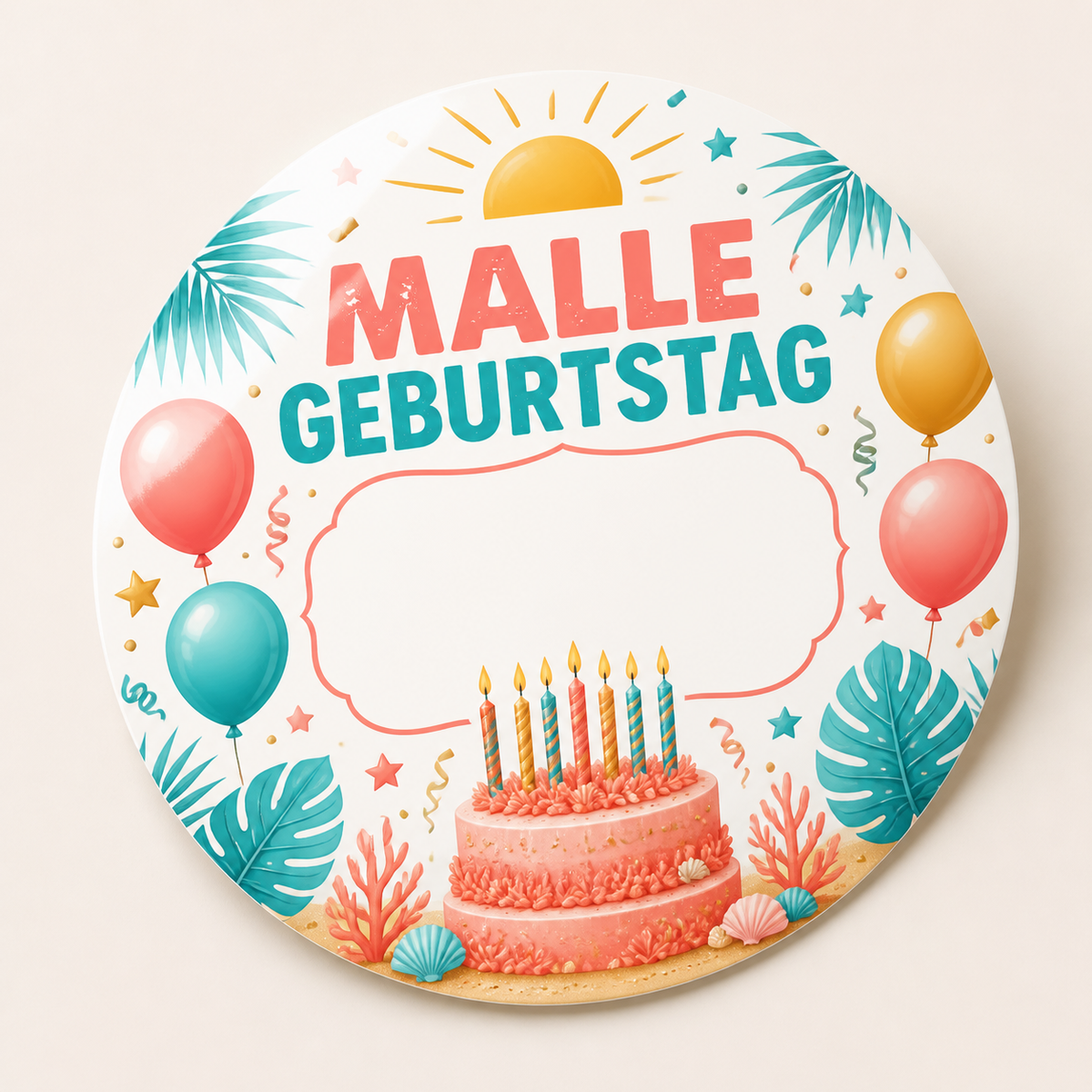 Mallorca Sticker – Malle Geburtstag