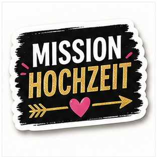 JGA Sticker – Mission Hochzeit