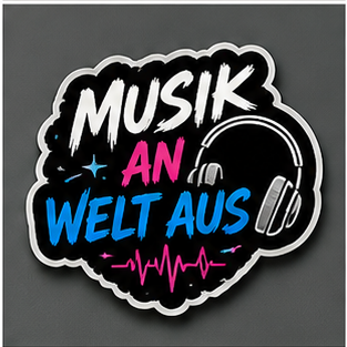 Festival Sticker – Musik an Welt aus