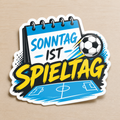 Fußball Sticker – Sonntag ist Spieltag