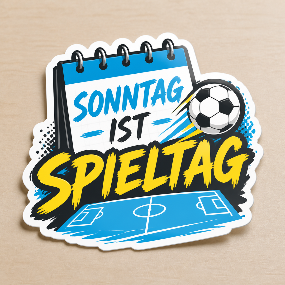 Fußball Sticker – Sonntag ist Spieltag